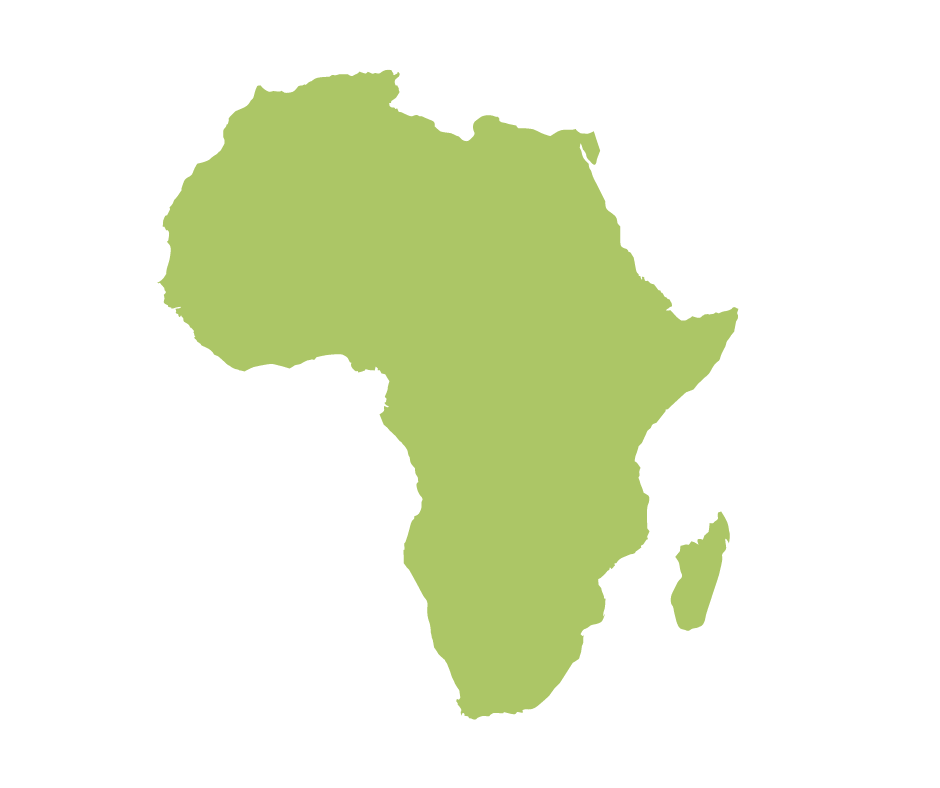 green outline of africa